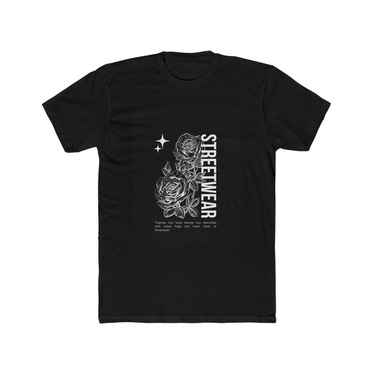 T-shirt col rond en coton unisexe