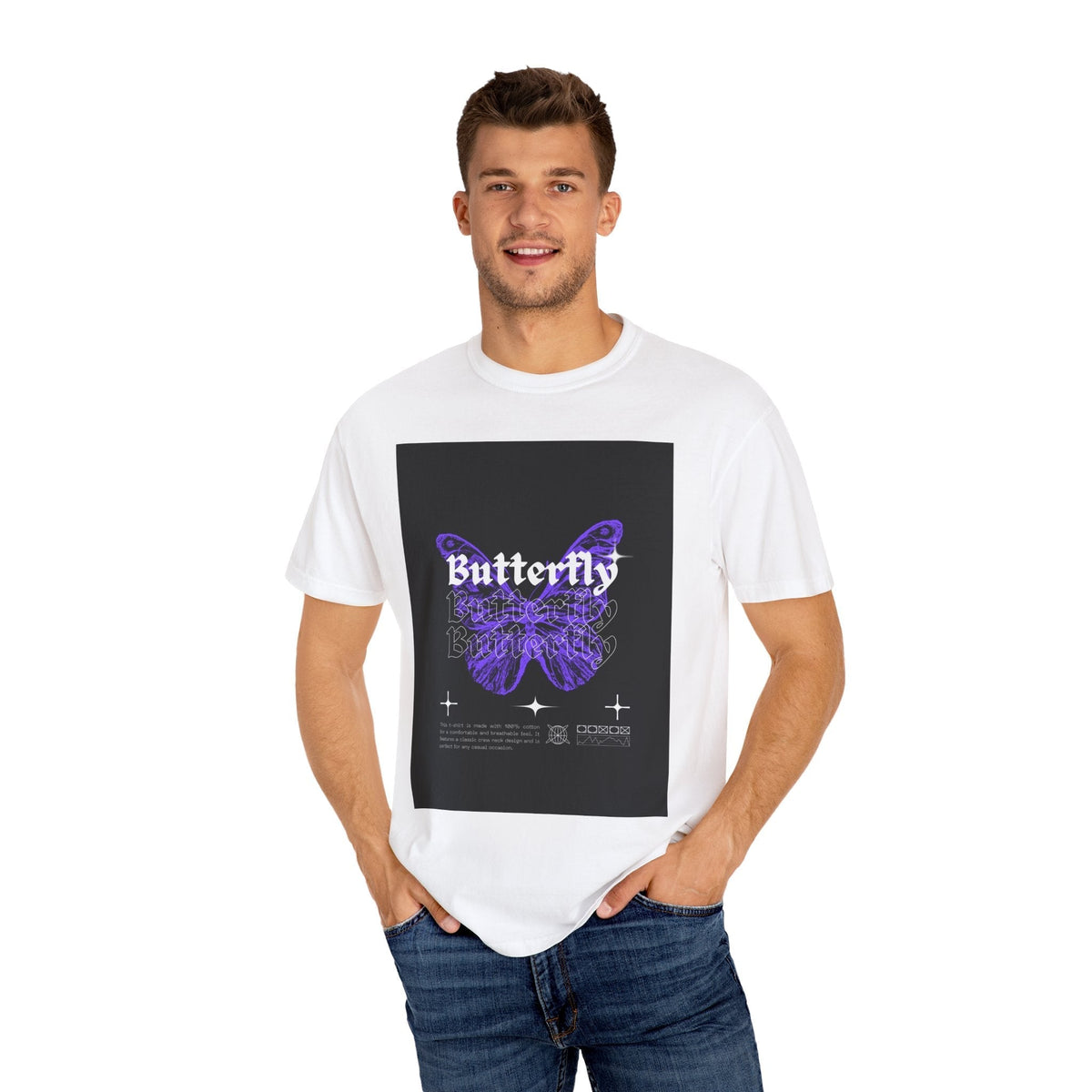 T-shirt unisexe teint en pièce