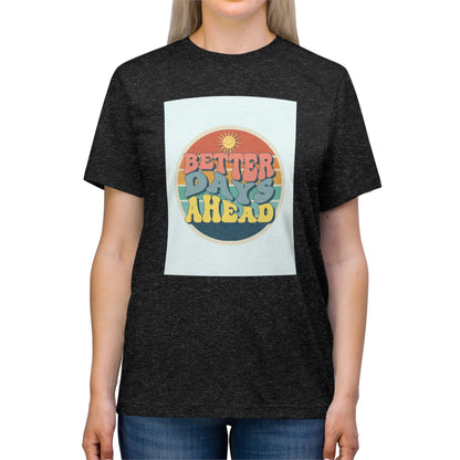 T-shirt unisexe en tissu tri-mélange