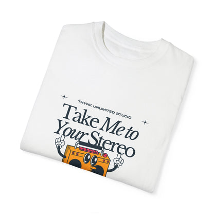 T-shirt unisexe teint en pièce