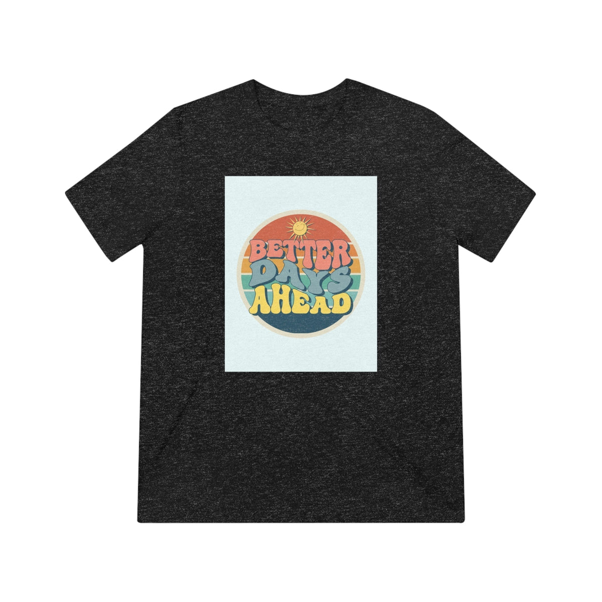T-shirt unisexe en tissu tri-mélange