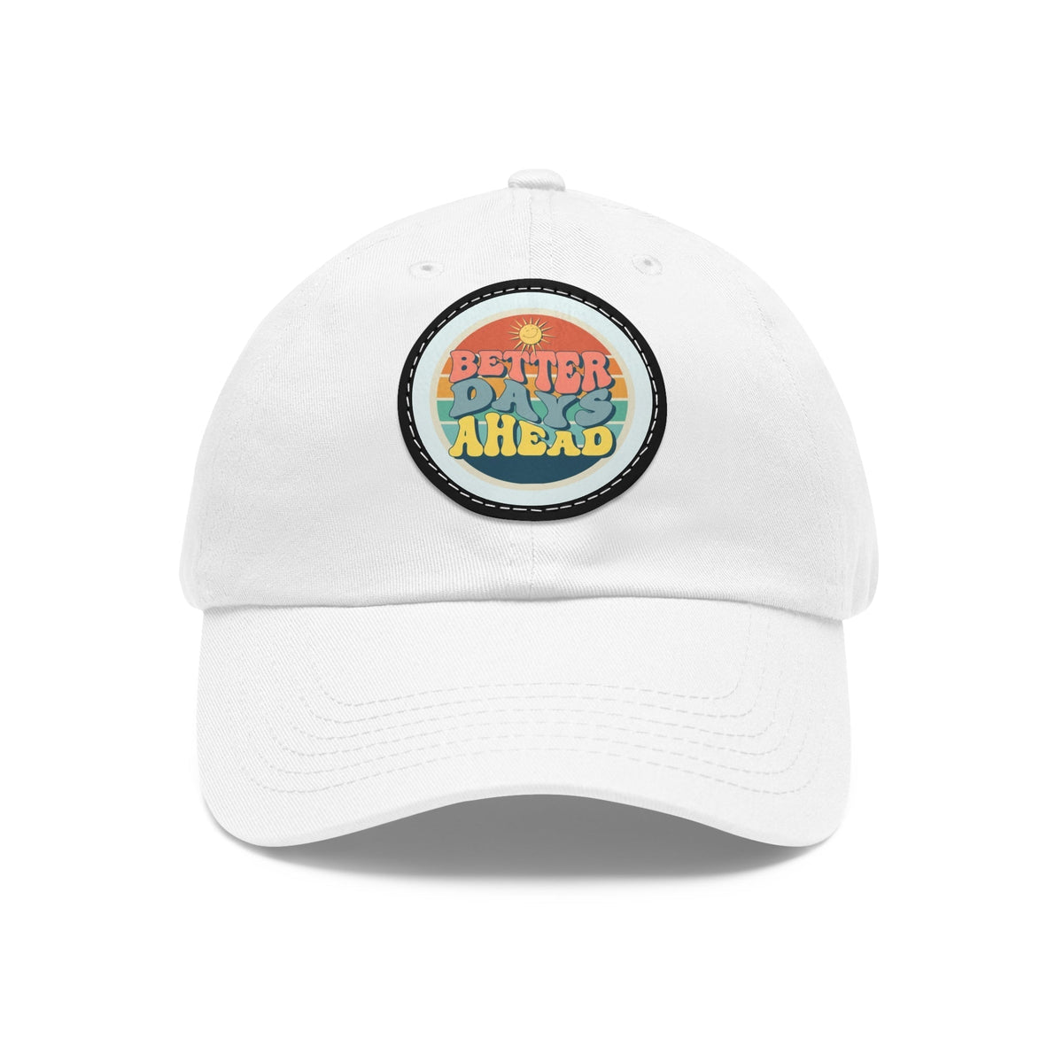 Casquette Dad Hat avec écusson en cuir (rond)