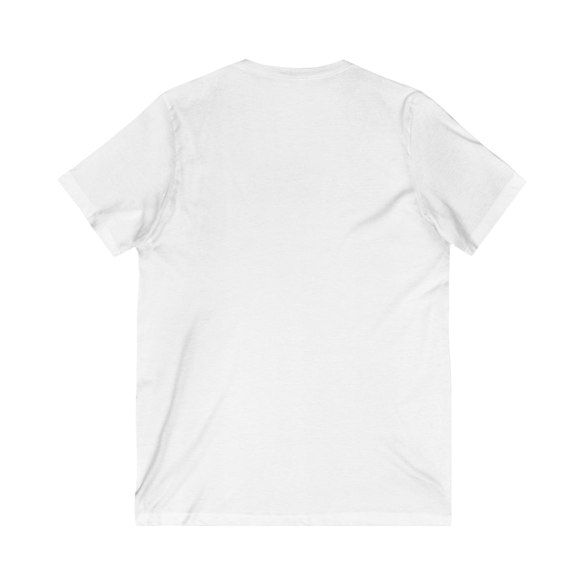 T-shirt unisexe à col en V à manches courtes en jersey