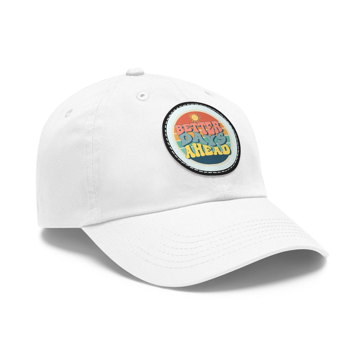 Casquette Dad Hat avec écusson en cuir (rond)