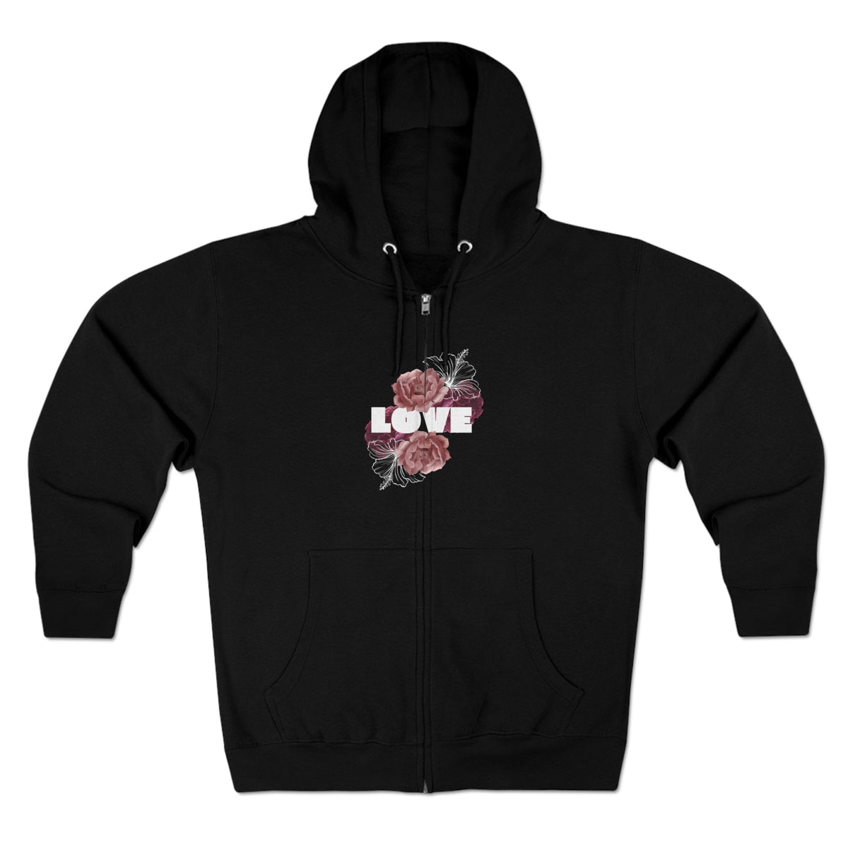 Sweat à capuche unisexe zippé