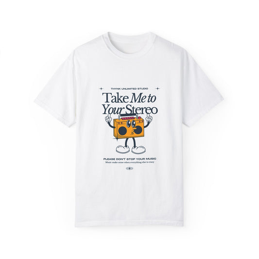 T-shirt unisexe teint en pièce